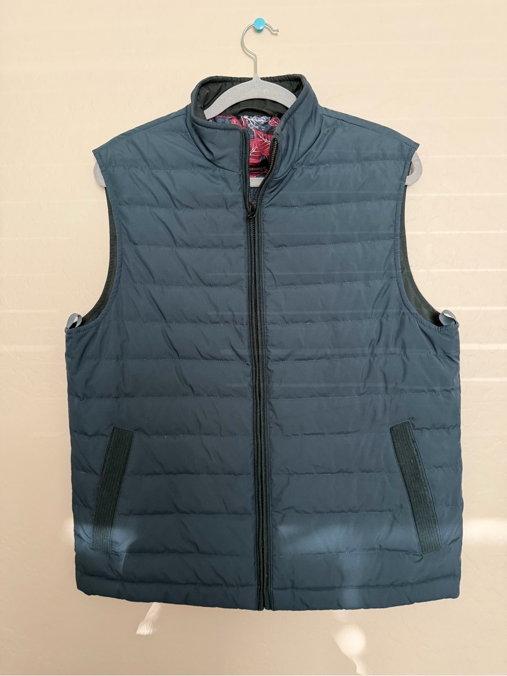 Ted Baker Men's Quilted Vest in Teal Blue